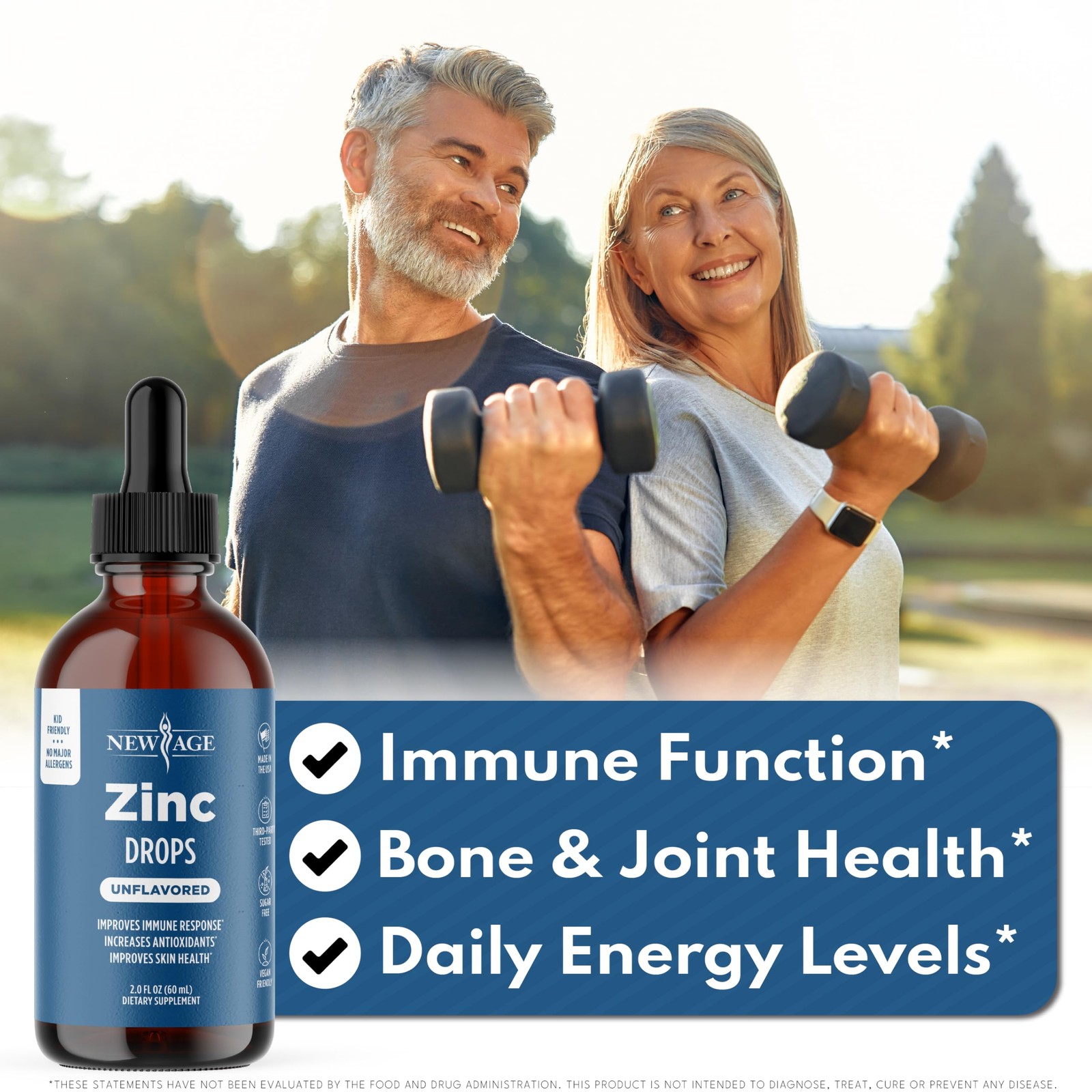 New Age Liquid Drops For All Ages By Age – For Immune Support Vegan 60