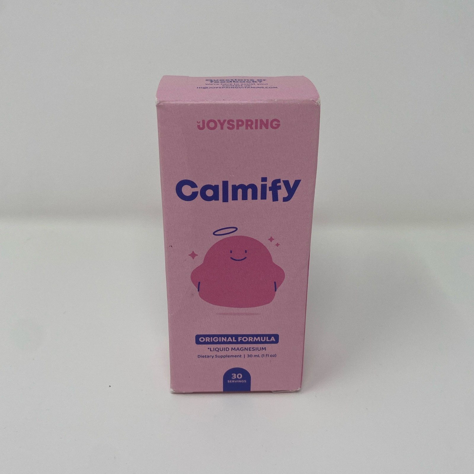 JoySpring Calmify Liquid Magnesium, Pink Box, 1 fl oz 30 mL