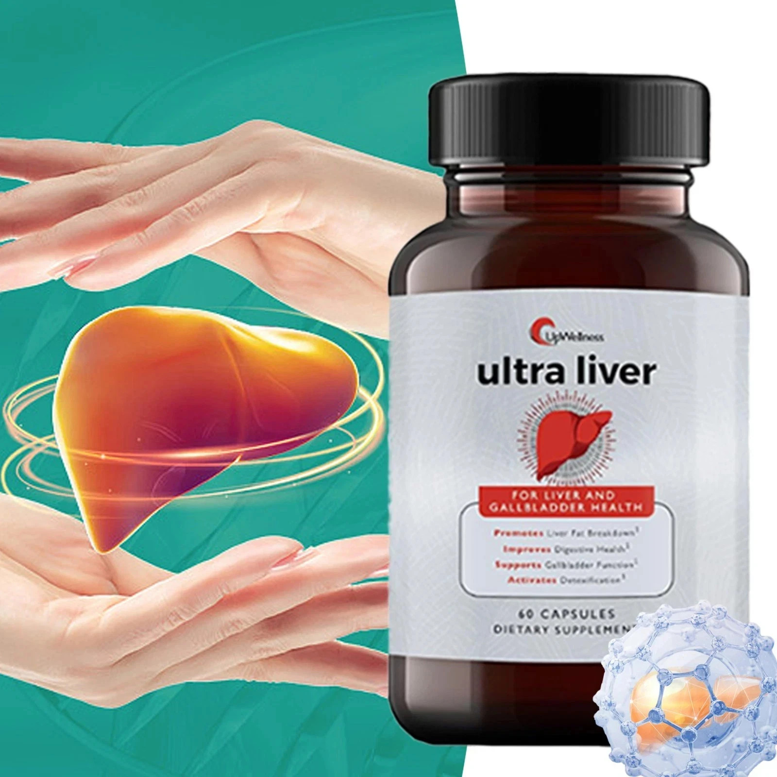 UpWellness Ultra Liver and Supplement made for Liver Health Health Gallbladde…