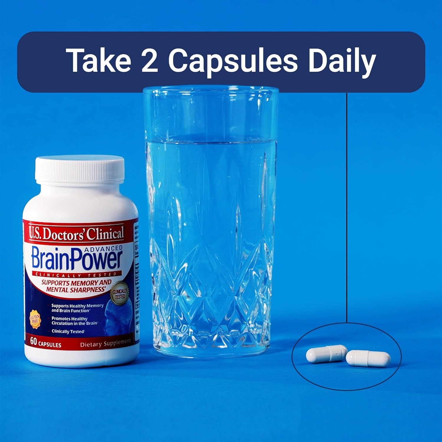 U.S. Doctors Clinical BrainPower Advanced Clinically Tested Memory Supplement…