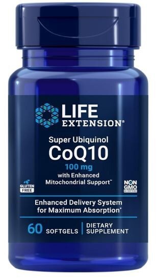 Super Ubiquinol CoQ10 100mg Enhanced Mitochondrial Support 60SGs