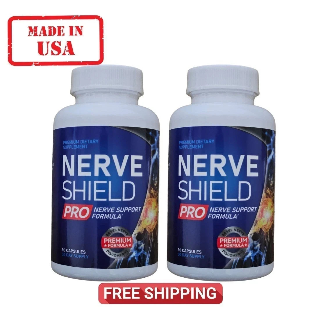 2 Pack Nerve Shield Pro Advanced New Formula Neuropathy Support