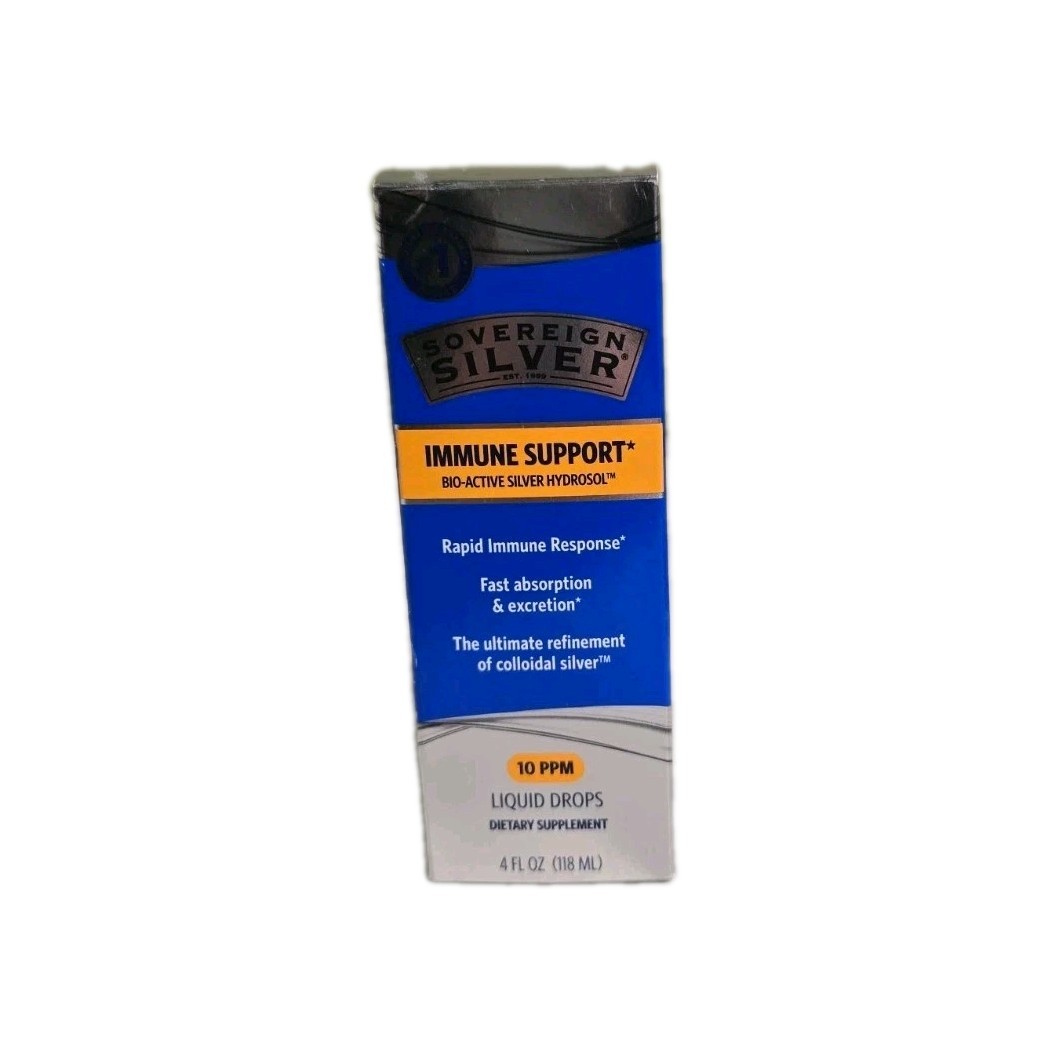 Sovereign Silver – 4 oz Silver Hydrosol Dropper-Top – 10 PPM