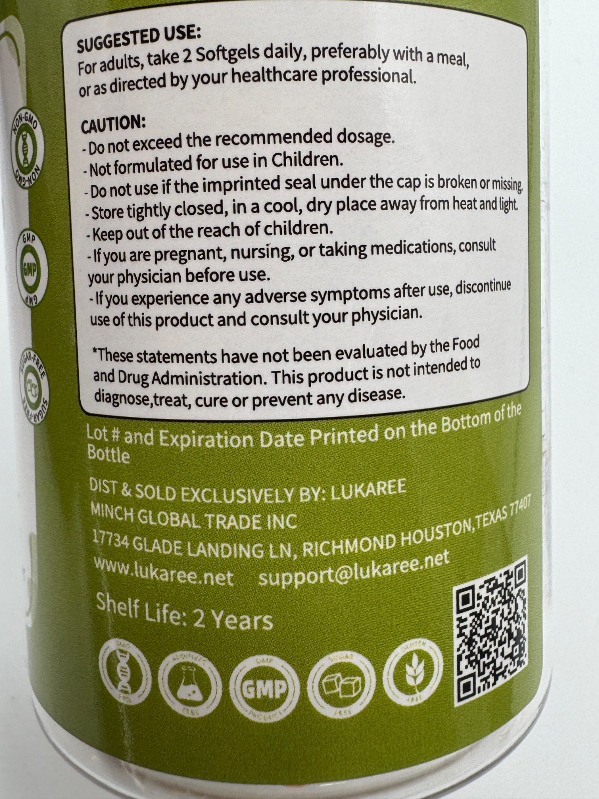Lukaree Oil of Oregano Black Seed Oil Garlic Vitamin D3 E 120 EXP: 03/28