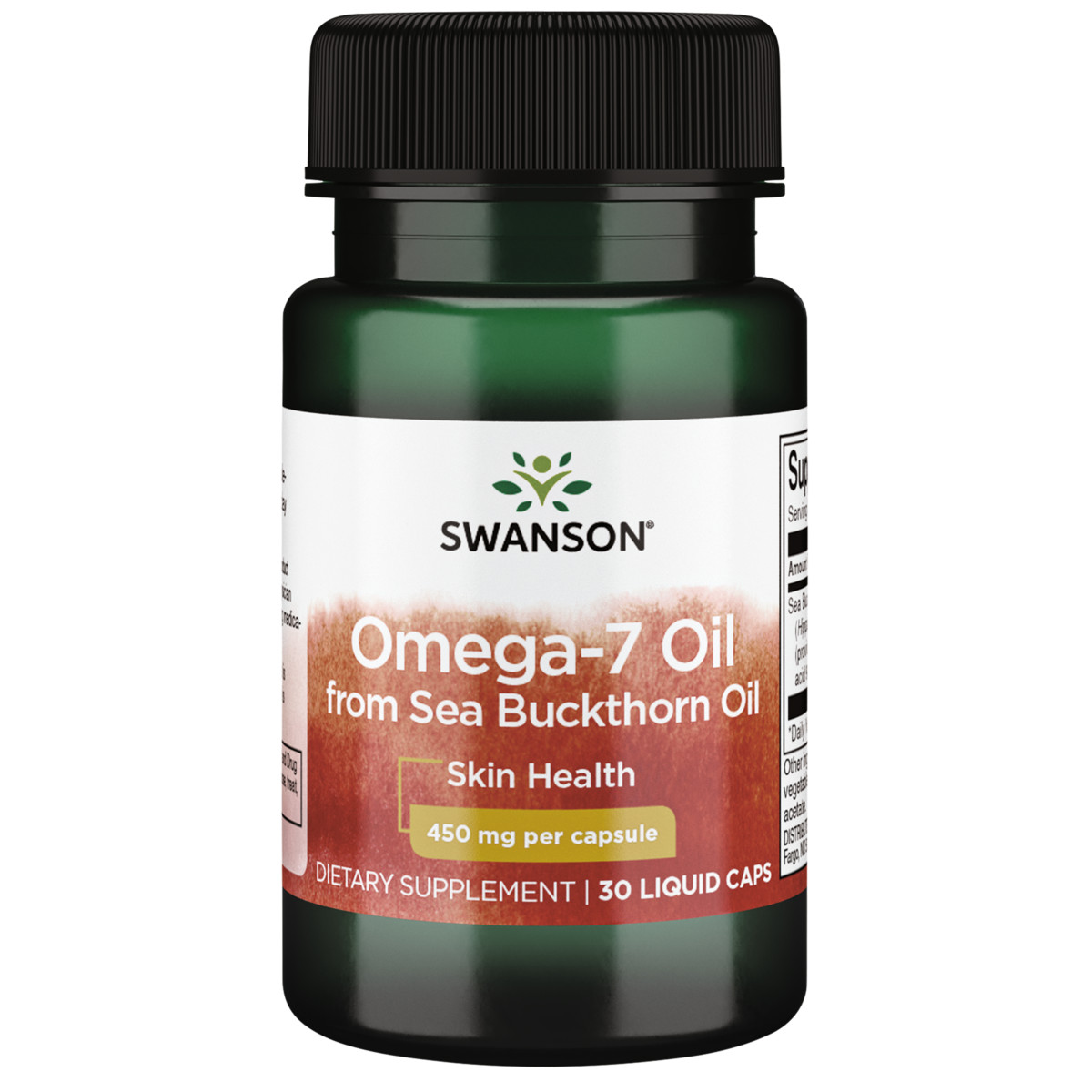 Swanson Omega-7 Oil From Sea Buckthorn Oil 450 mg 30 Liq Capsules