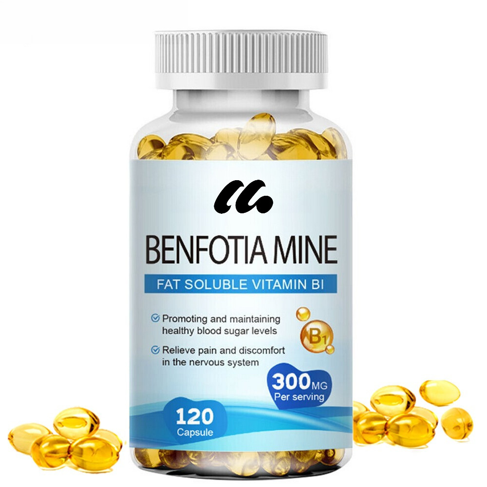 Benfotiamine 300mg 120 Veg Capsules Fat Soluble Thiamine Vitamin B1 Health