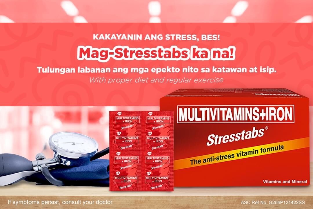 STRESSTABS – Multivitamins + Iron – Anti Stress Vitamin Formula 30 Tablets