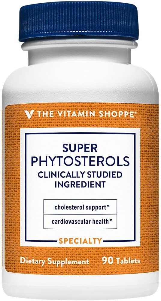 Vitamin Shoppe Super Phytosterols 900MG Cardiovascular Health 90 Tab BB 02/2026