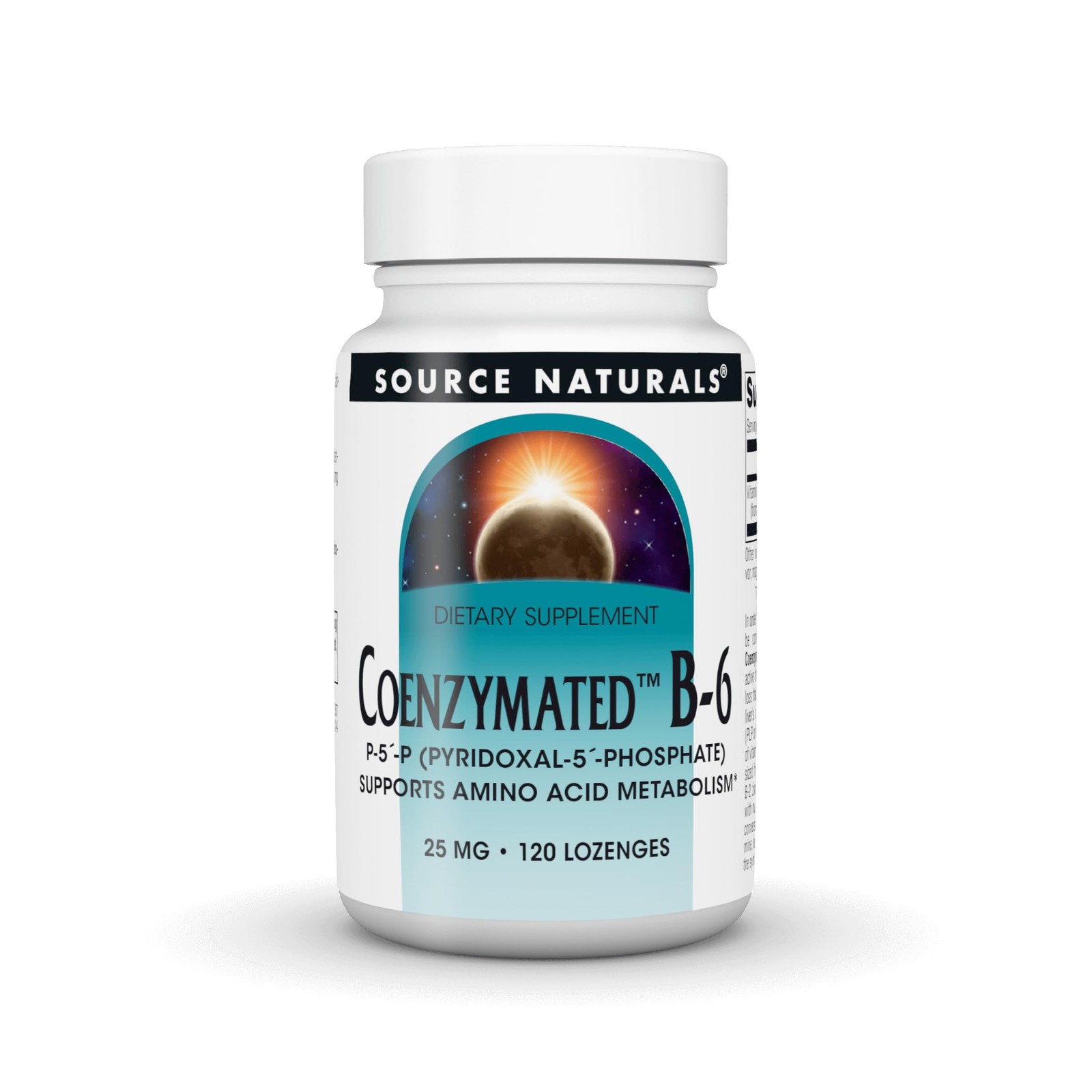 Source Naturals Coenzymated B-6, 25 mg – 120 120 Count (Pack of 1), Red
