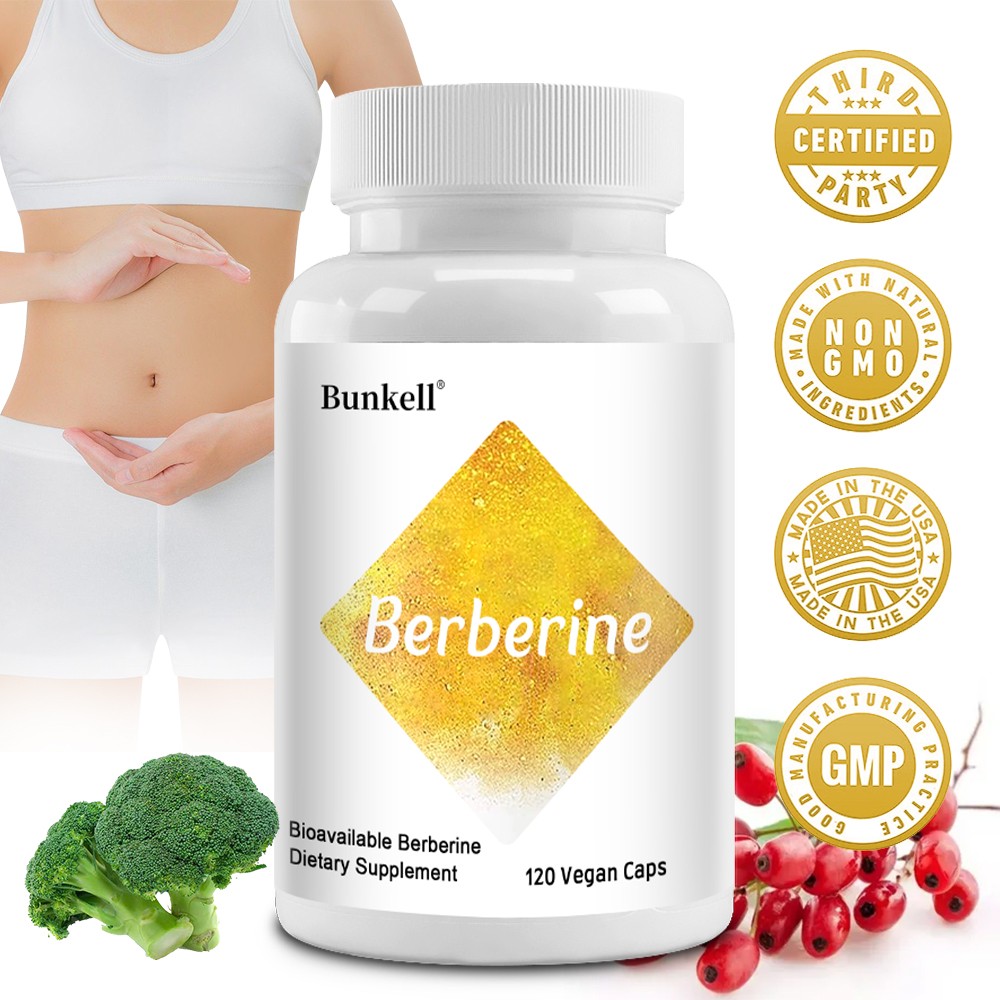 Berberin Broccoli Seed 600 Mg–Blood Sugar Support,Cardiovascular Health 120 Caps