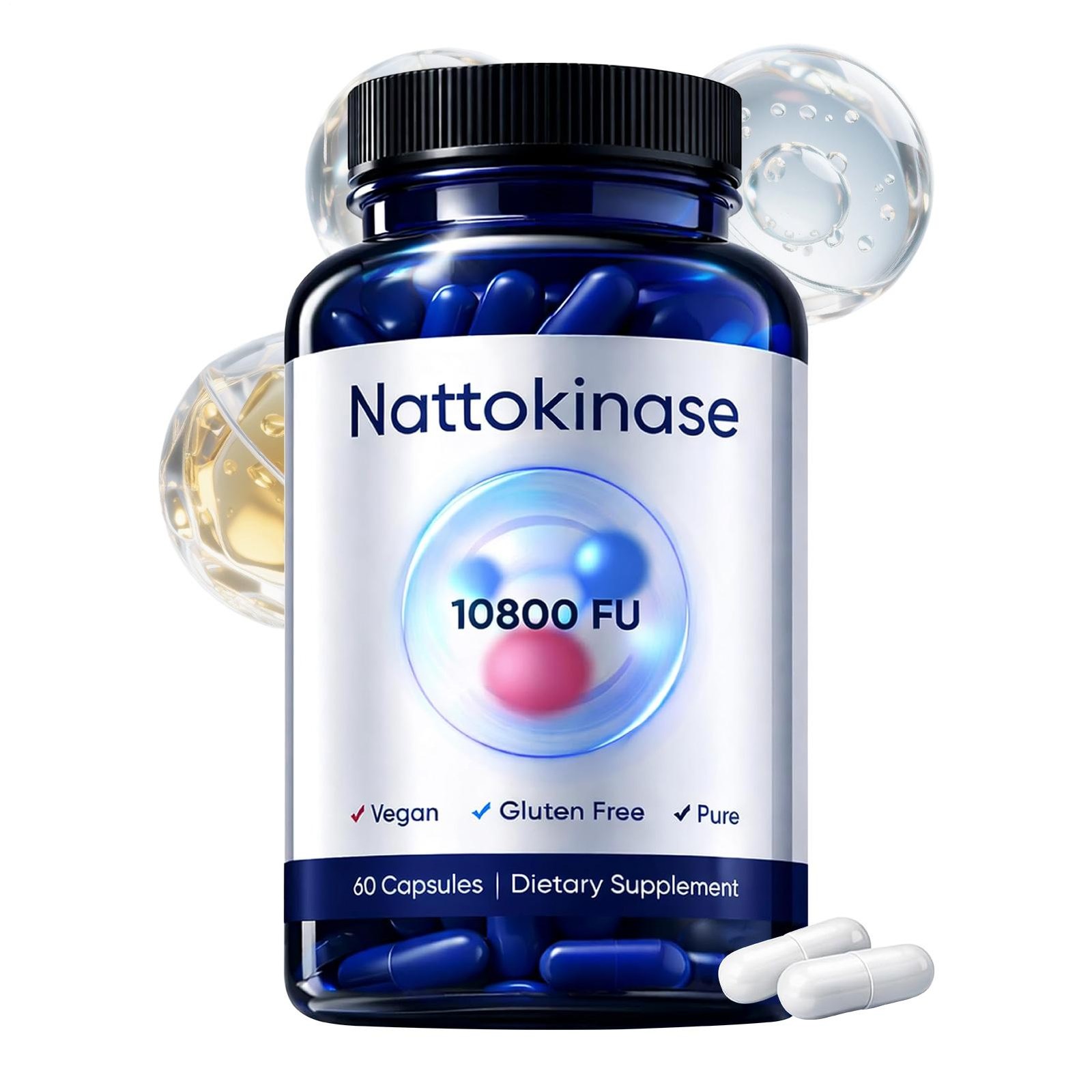 Supplement Nattokinase – 10800 FU Enhanced Health Booster Nutrition 60pcs/box