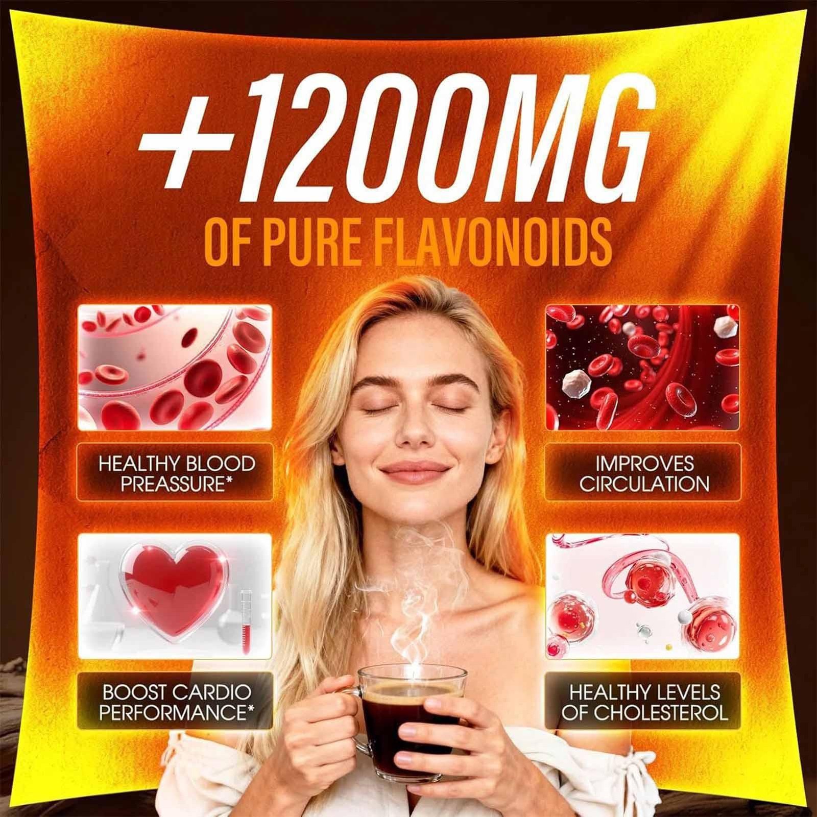 Black Forest High Flavanol Cocoa Powder And Flavonoids Supplements 1200m g