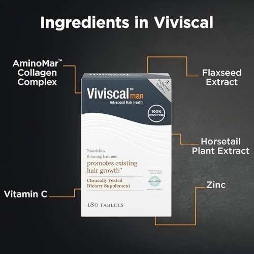 Viviscal Men’s Hair Growth Supplements 180 Tablets – 3 Month Supply New