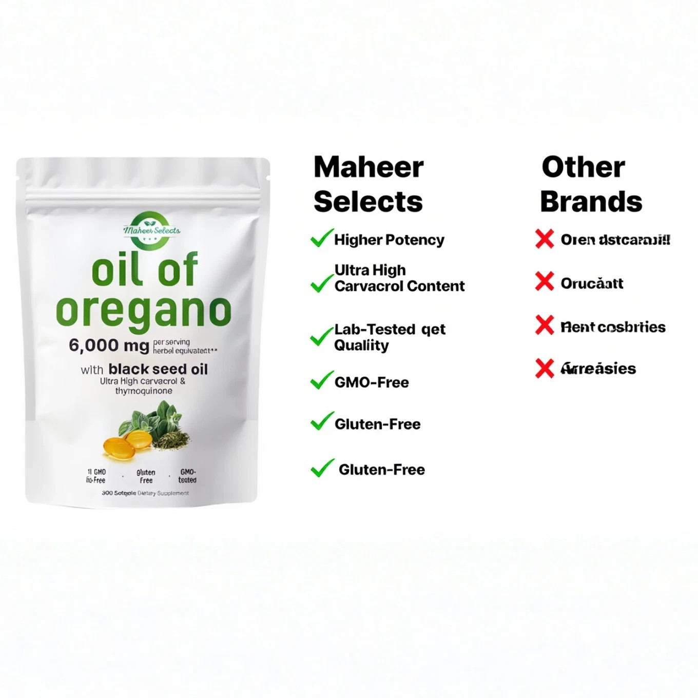 Oil of Oregano 6000mg with Black Seed Oil | Immune, Digestive & Respiratory Supp