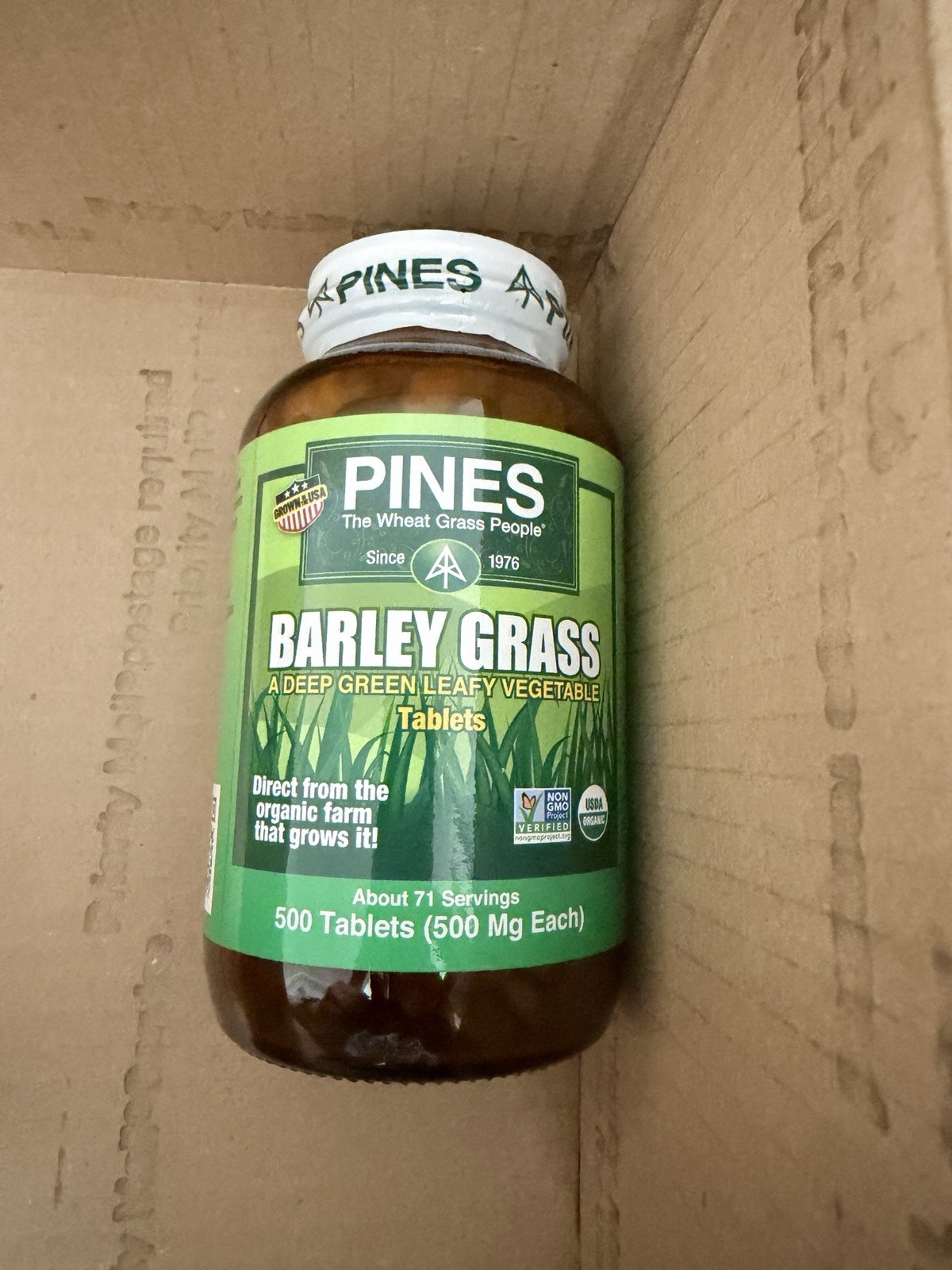 Pines The Wheat Grass People Barley Grass 500 Tablets Exp 10/2028