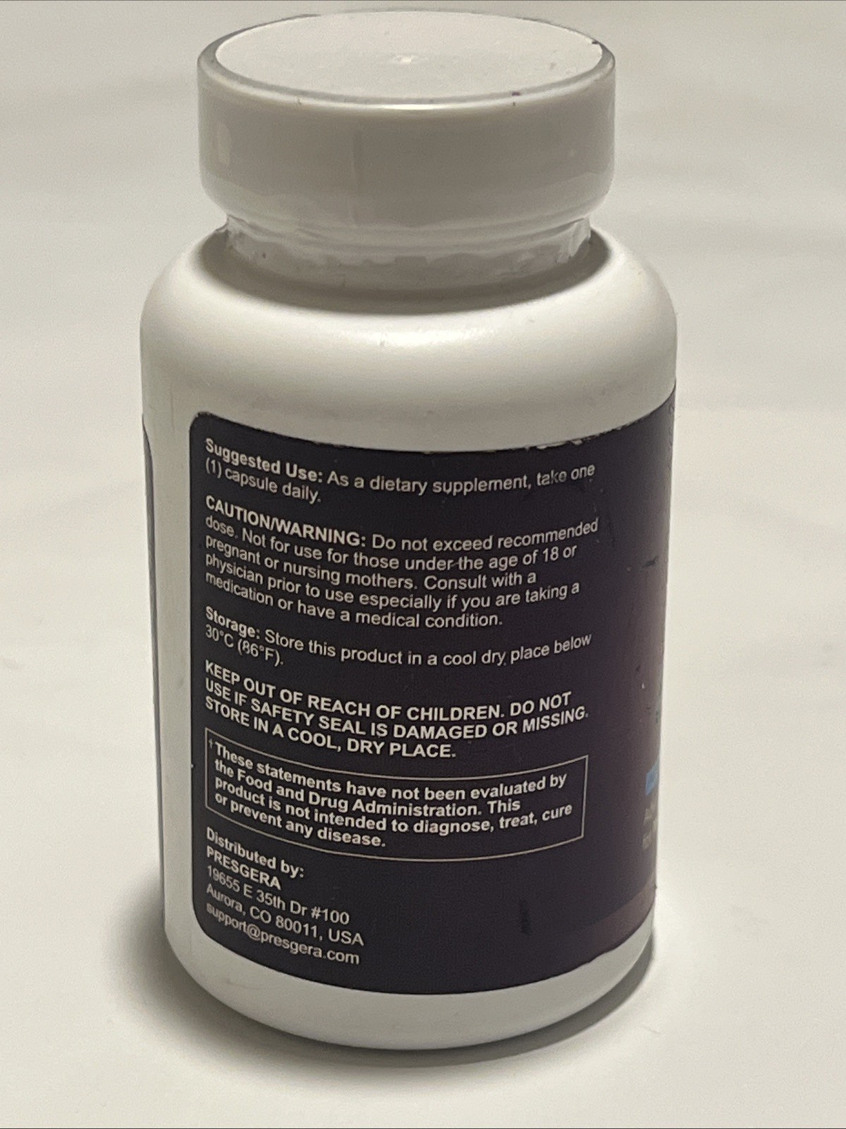 Presgera Nerve Health Supplement 30 Capsules Alpha Lipoic Acid CoQ10