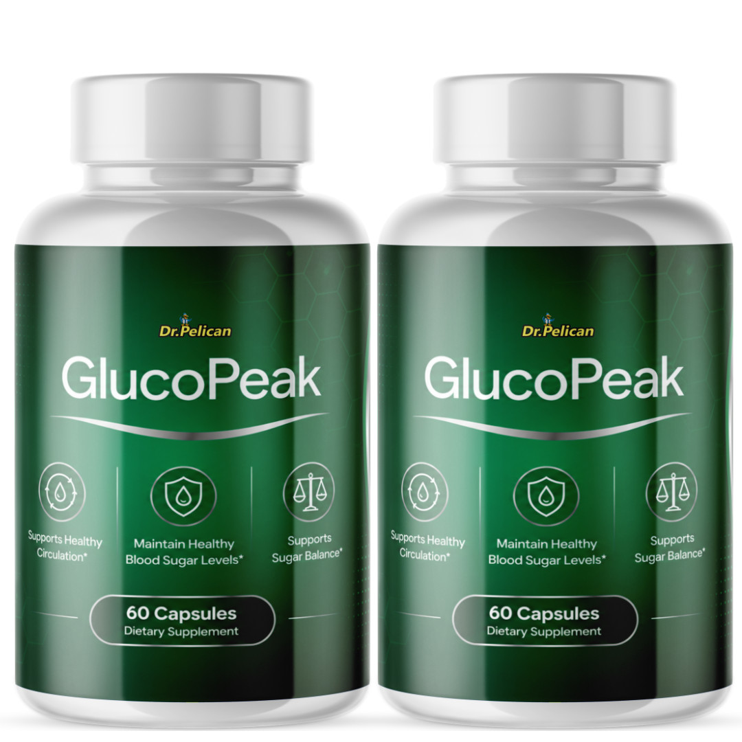 GlucoPeak-Blood Support- 2 Bottles- 120 Capsules