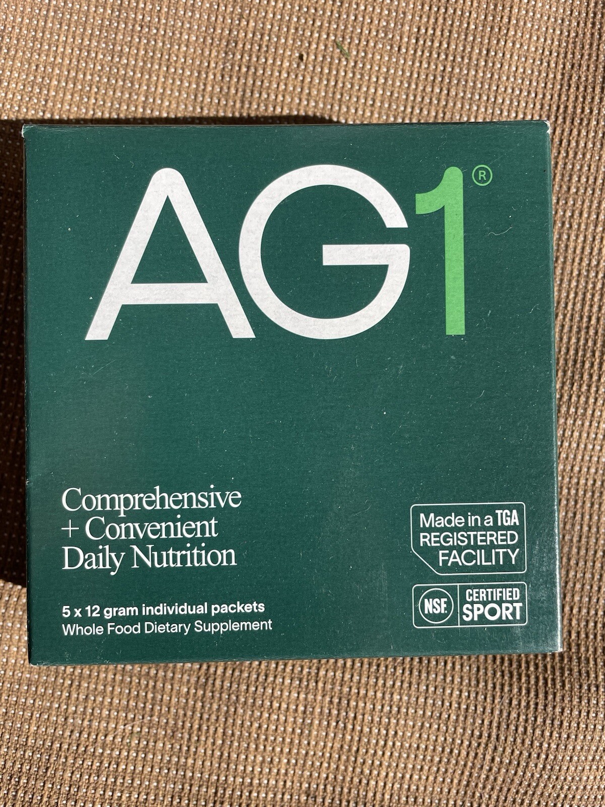 AG1 Athletic Greens 1 Box Of 5 Individual pack 12 Grams Each