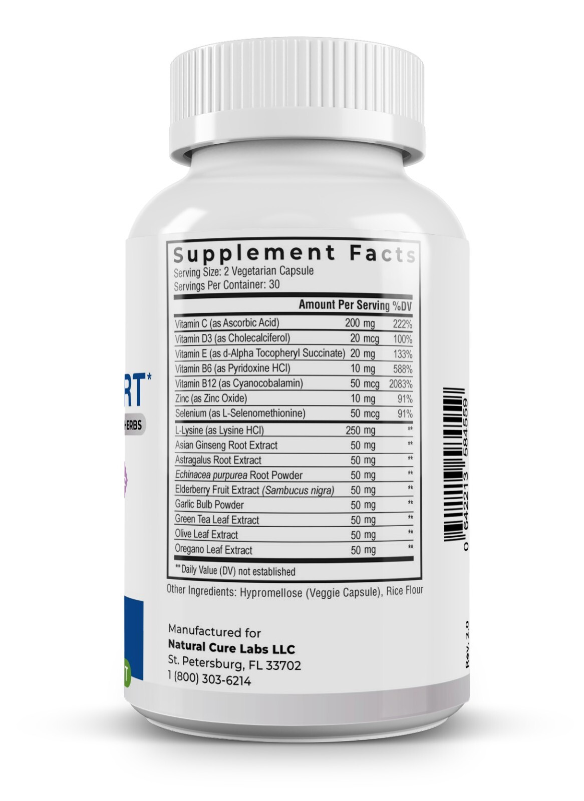 Natural Cure Labs Premium Immune Support