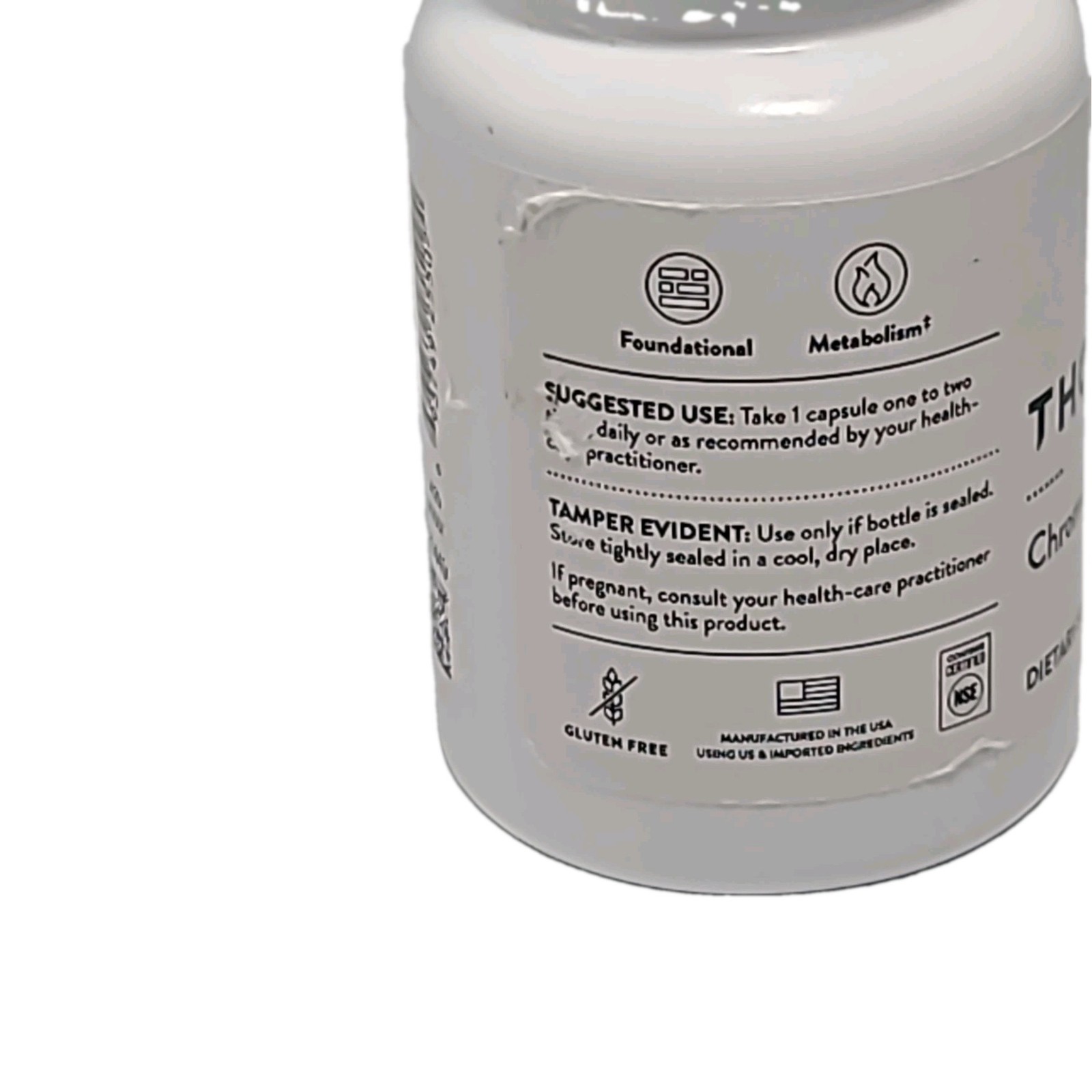 Thorne Chromium Picolinate 60 CAPSULES • NEW SEALED EXP : 8/2027+
