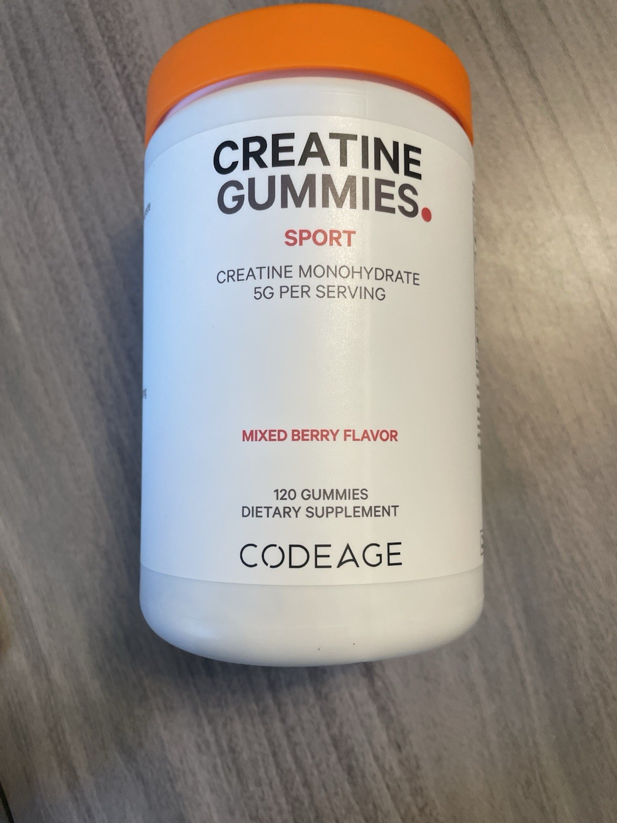 Codeage Creatine Gummies Sport – Mixed Berry | 120 Gummies | New & Sealed