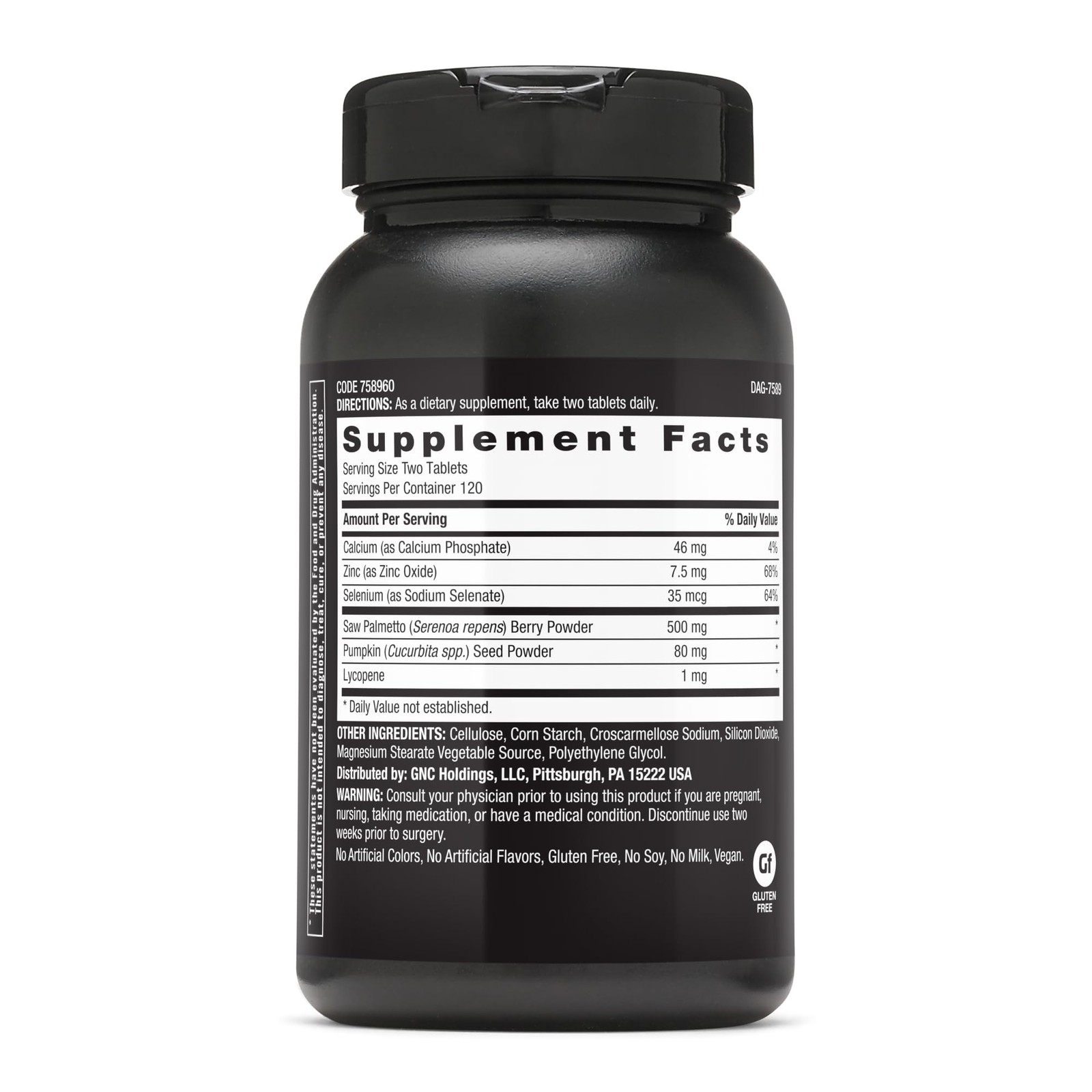 GNC Mega Men Saw Palmetto for Men, Support Healthy 240 Count (Pack of 1)