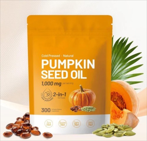 Pumpkin Seed Oil 1000mg Saw Palmetto 300 Softgels Prostate Support Supplement^