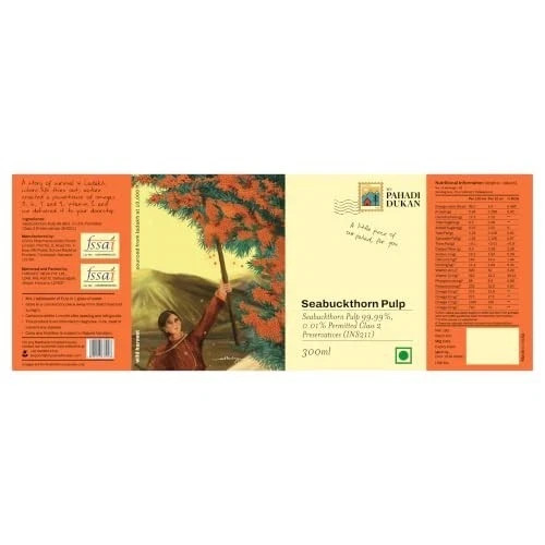 The Wellness Shop Sea Buckthorn Juice 500ml Cold Pressed Berry Omega 3 6 7 9 FS