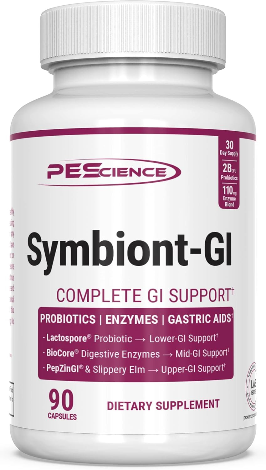 Symbiont GI, Zinc Carnosine & Shelf Stable Probiotic, Digestive Enzyme Supple…