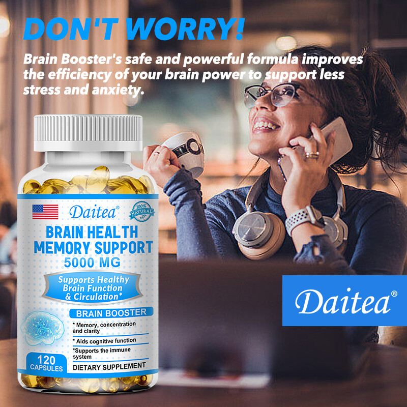 Brain Booster,120 Capsules, Memory,Cognitive,Focus,Brain Health
