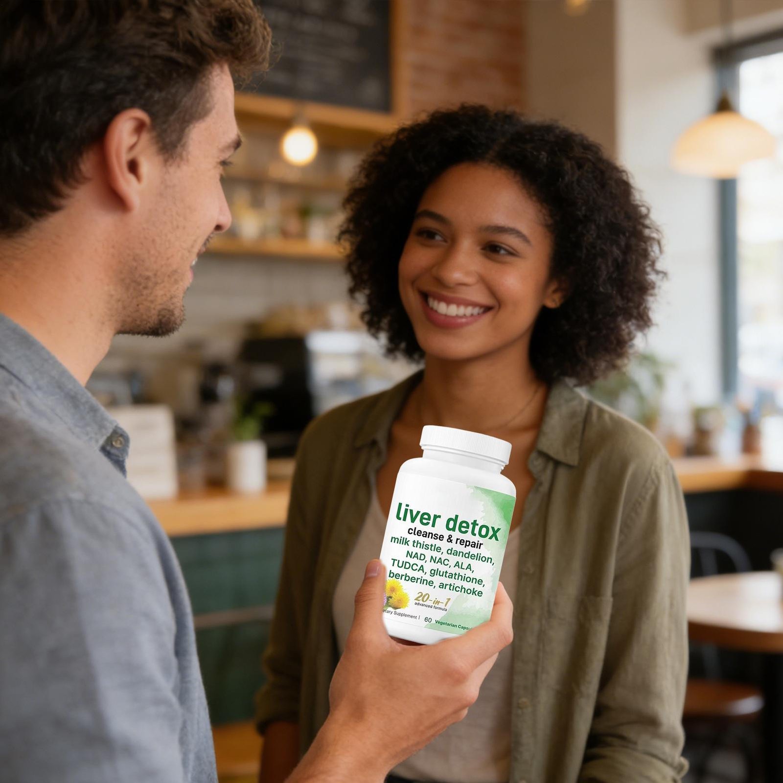 60 Count Herbal Daily Wellness Capsules, Gentle Botanical Formula
