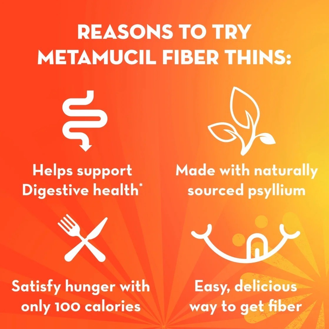 Metamucil Fiber Supplement Chewable Thins Chocolate 12 Count Powder Food Snack