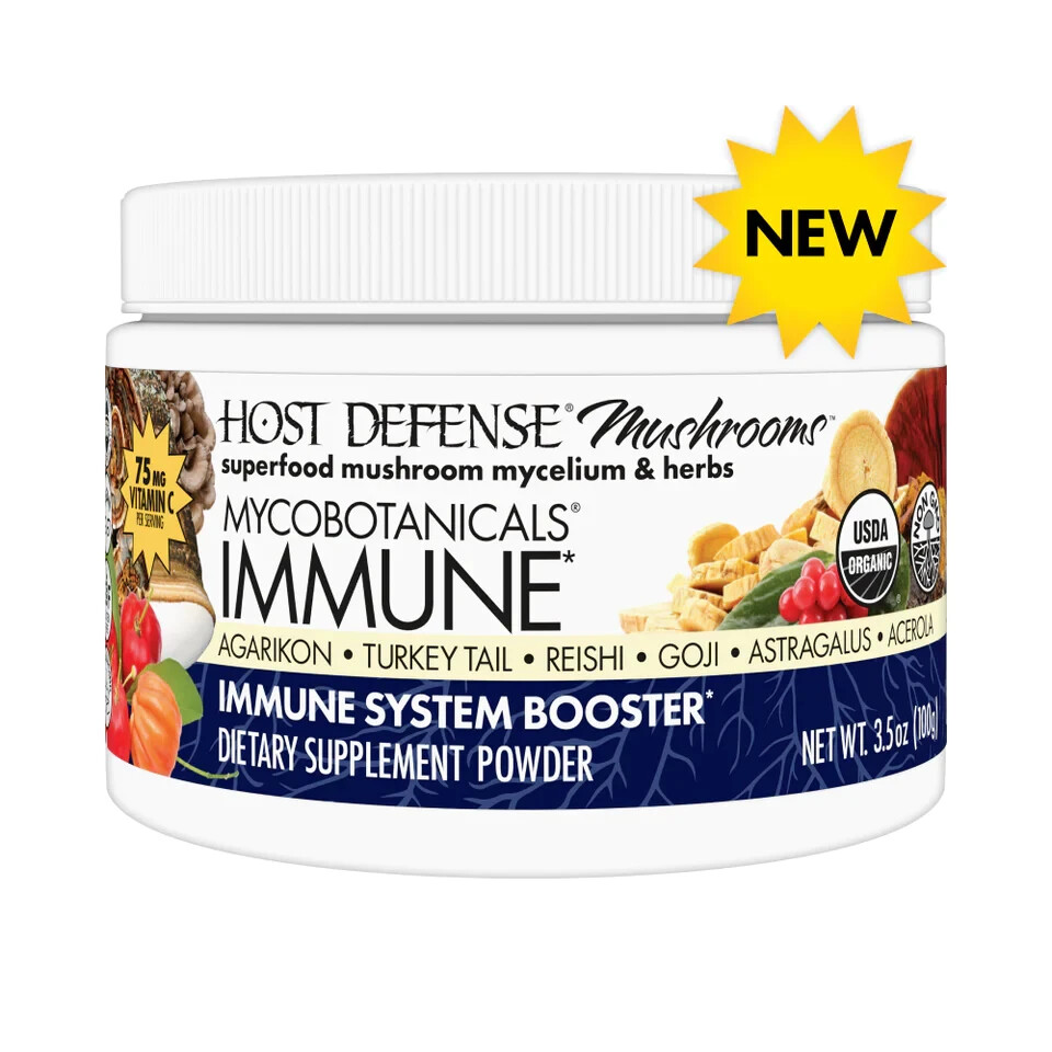 Fungi Perfecti Host Defense MycoBotanicals® Immune Booster Powder 100 g Organic