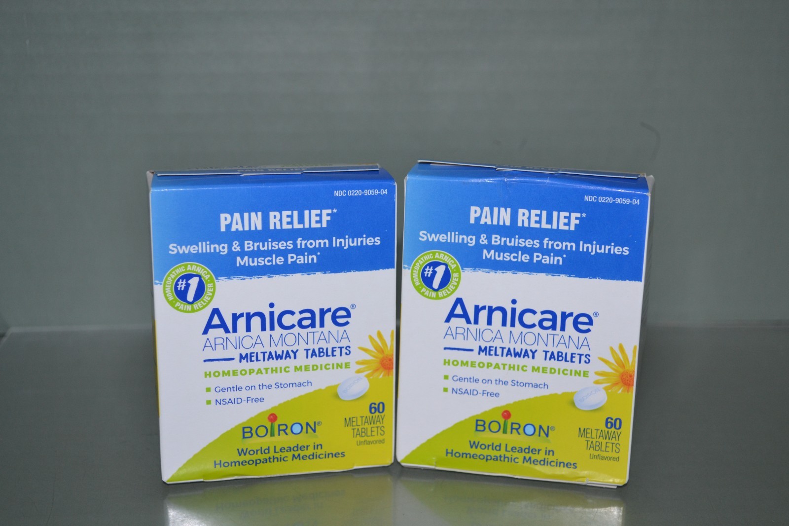 Lot Of 2 Arnicare Pain Relief Homeopathic Medicine, 60 Tablets Each, Exp. 10/28