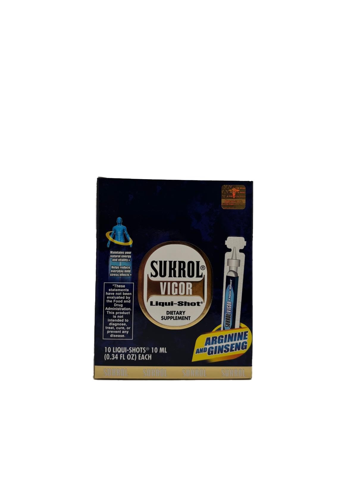 Energy Booster Liquid Shot with Arginine & Ginseng, 10 Fl Oz – Vitality Support