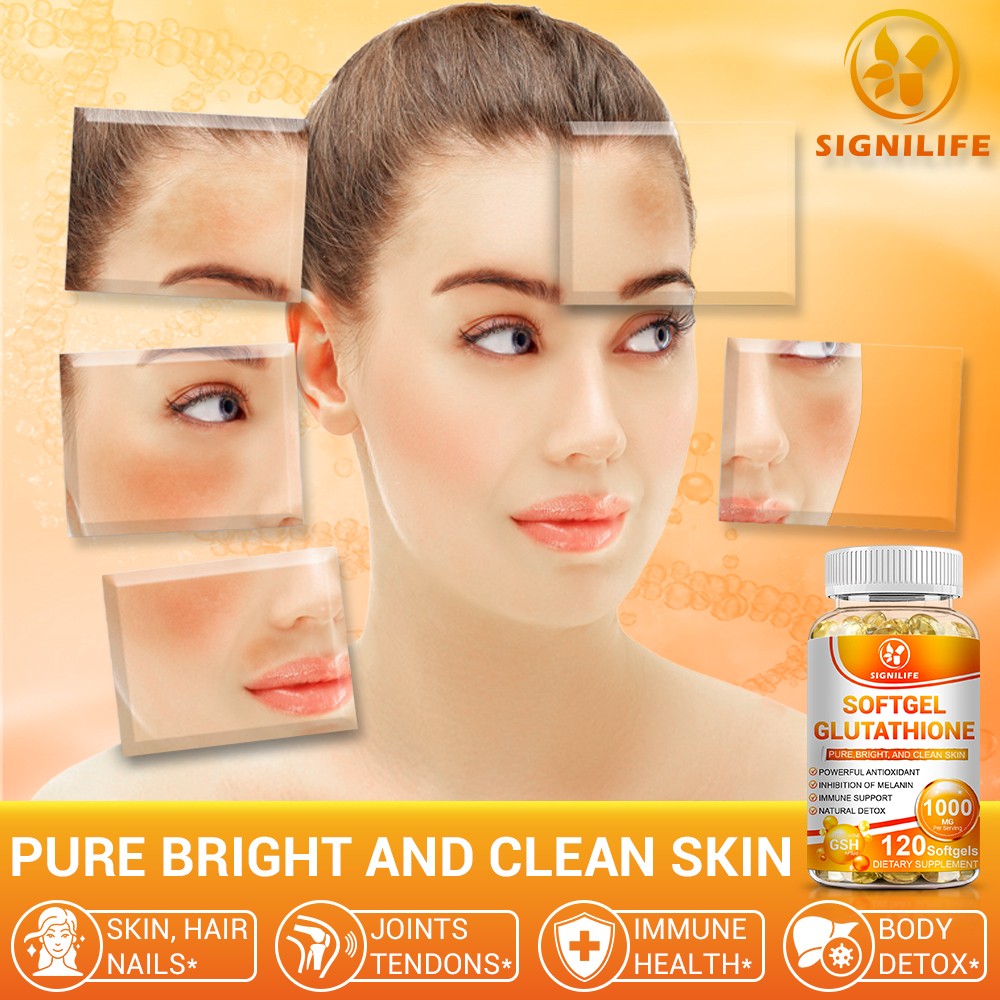 120 Pills Whitening Capsules 1000MG Natural Anti-Aging Skin Whitening Caps