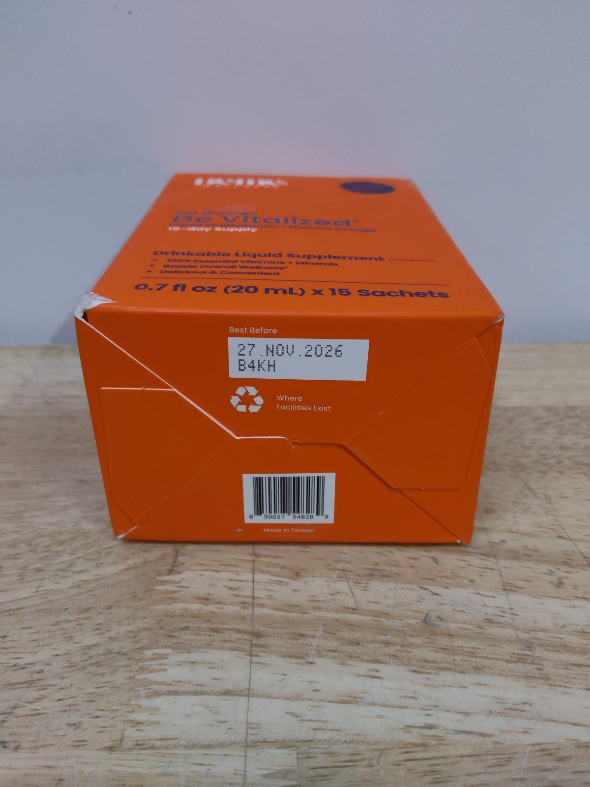 3x BeMe Liquid Multivitamins for Women, Be Vitalized 15 Sachets Orange EXP 11/26