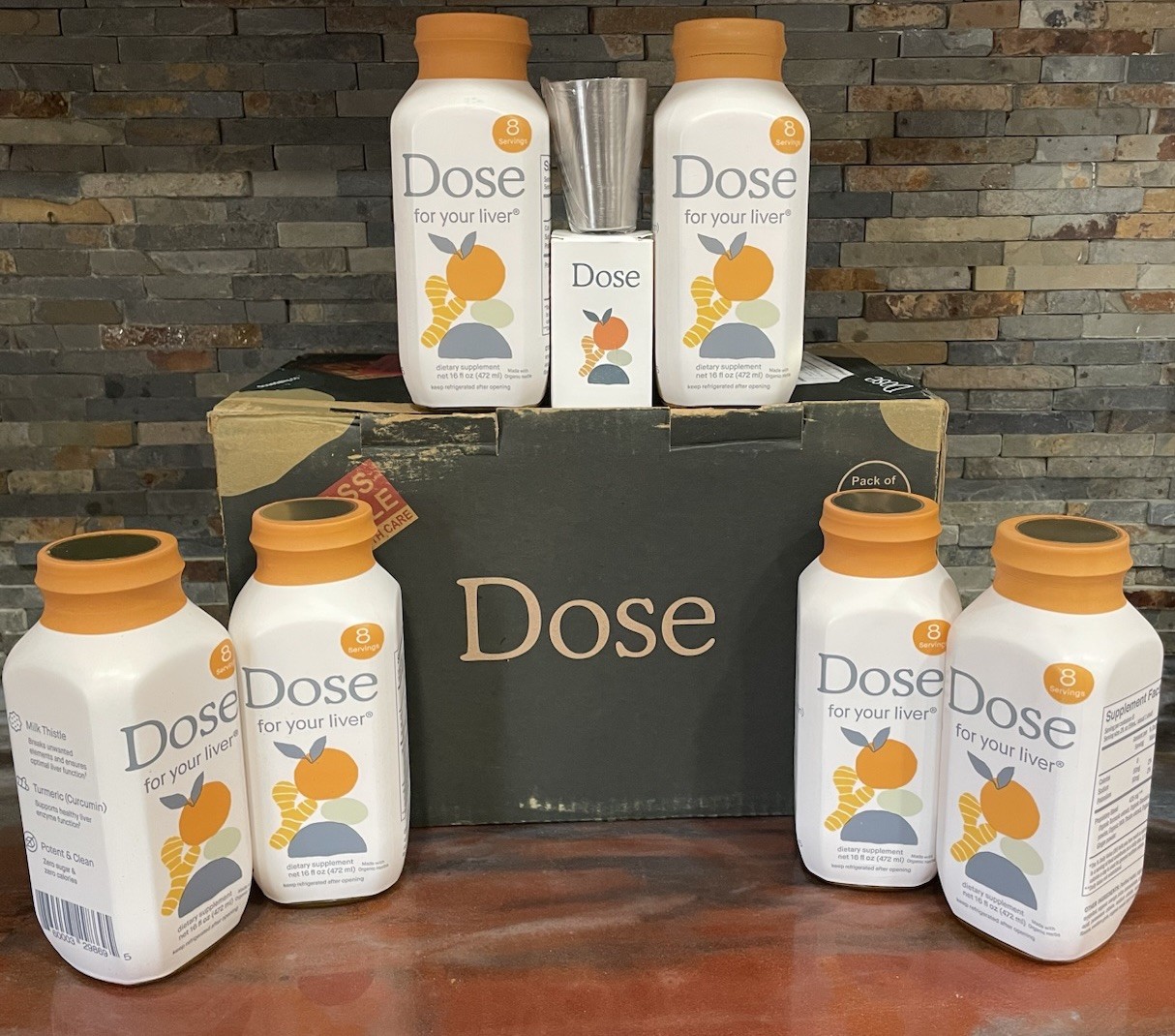 DOSE For Your Liver – Optimal Liver Function/Liver Cleanse 16oz x 6PACK Exp 1/28