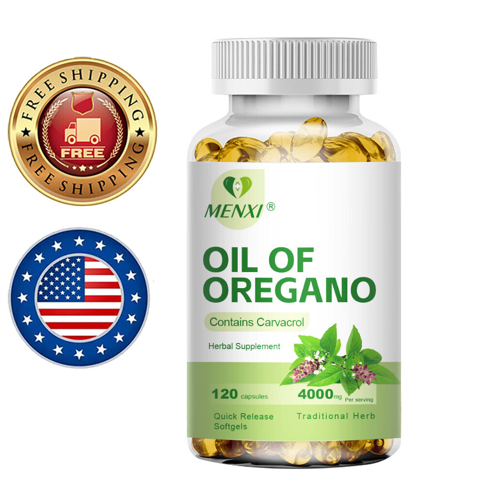 MENXI Oregano Oil 4000mg 120ct – Antibacterial Respiratory Immune Defense