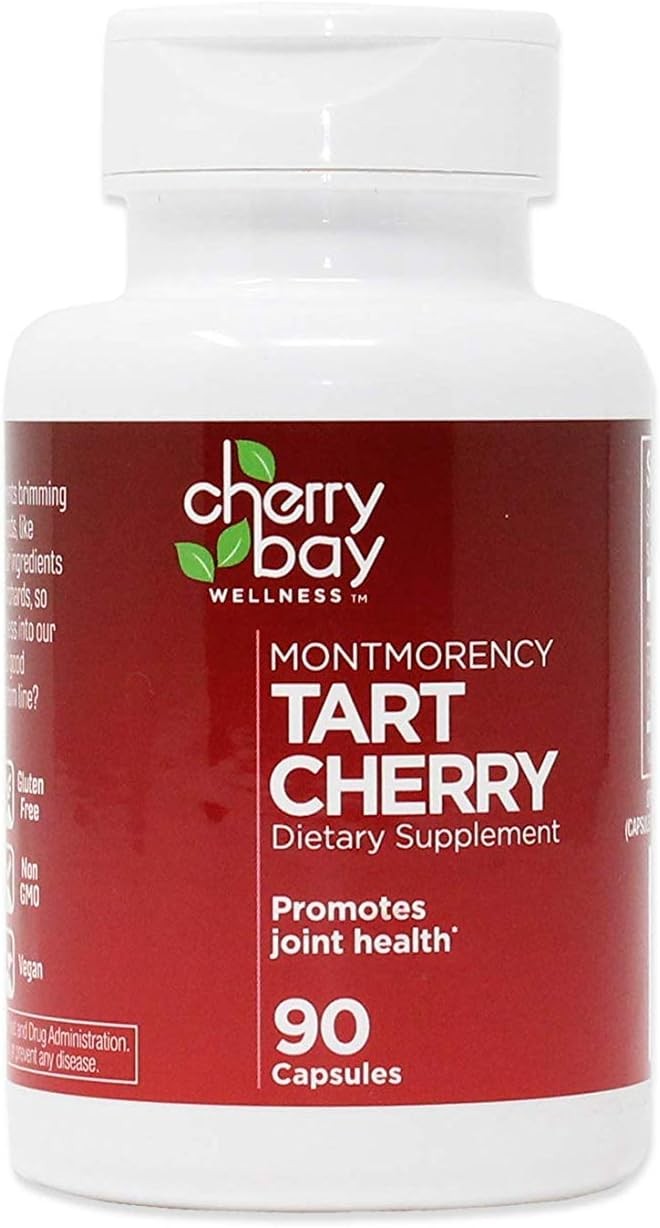 Montmorency Tart Cherry Dietary Supplement 480mg | 90 Count, Pack of 2 | Non