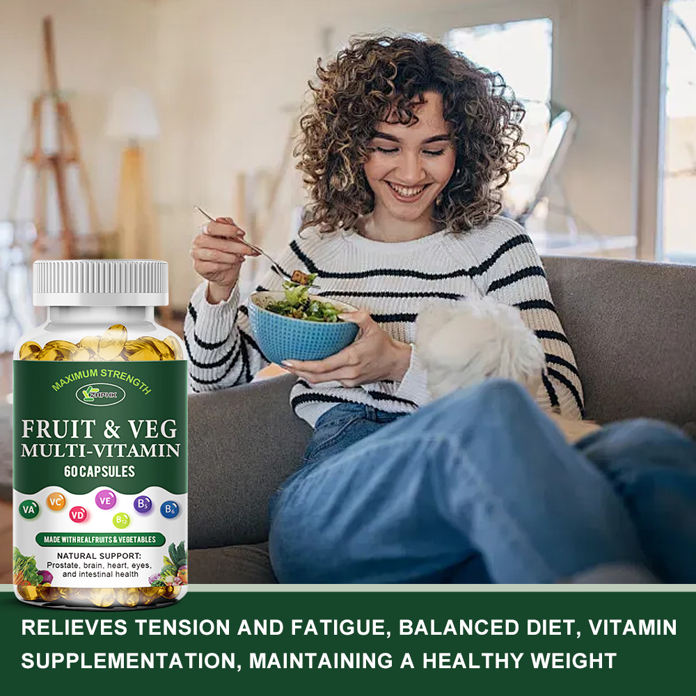 Fruits and Veggies 60 Softgels Balance of Daily Nature Fruits & Vegetables Caps
