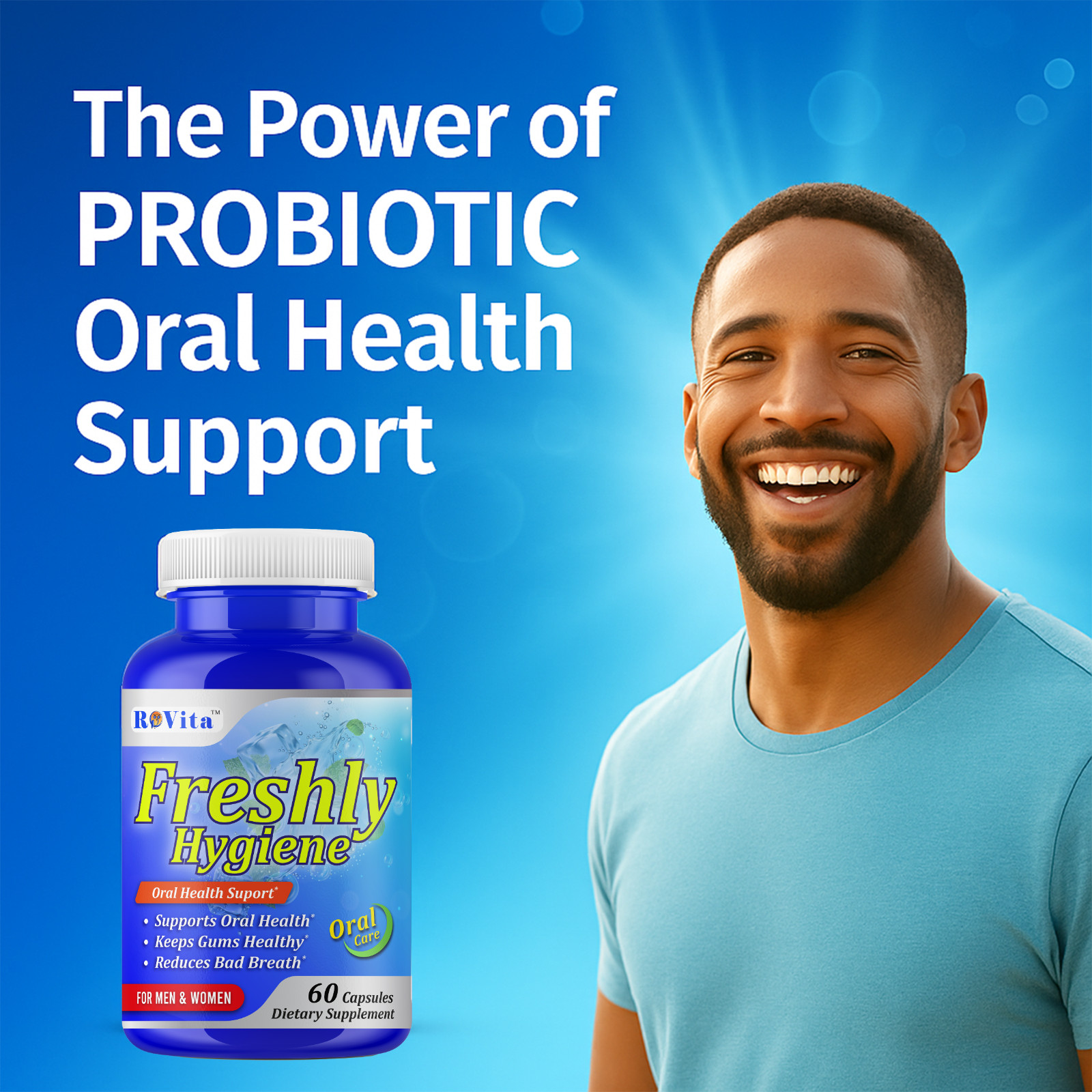 Oral Breath Freshener Dental Probiotics –Oral Health Supplement for Fresh Breath