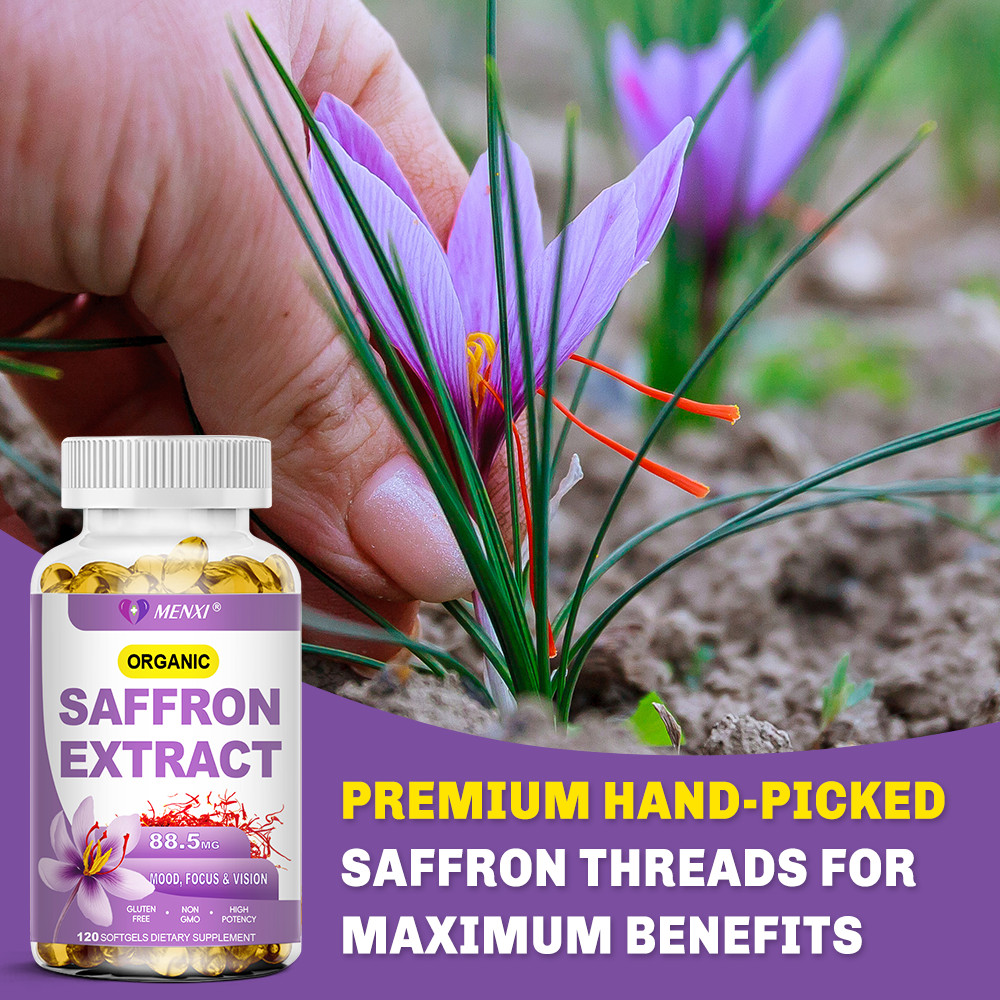 Saffron Extract, 88.5mg – Best All Natural Appetite Suppressant 240 Capsules