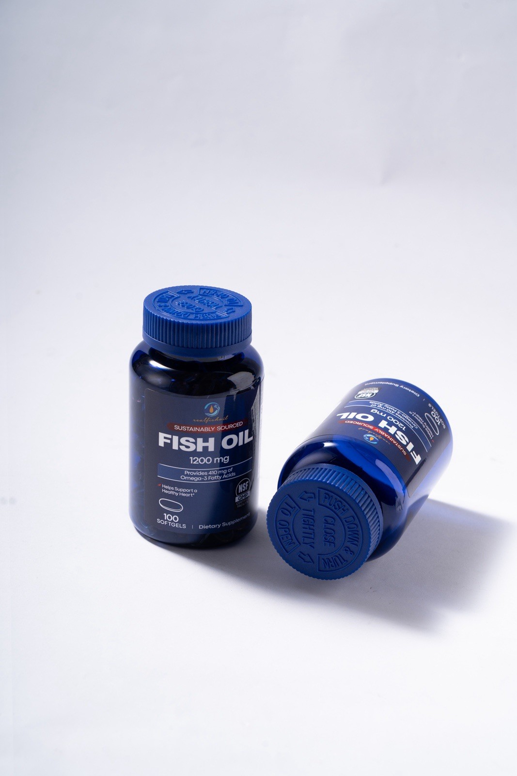 REAL FISH OIL Omega-3 Fish Oil 1200mg TG Form | EPA DHA | Made in USA |
