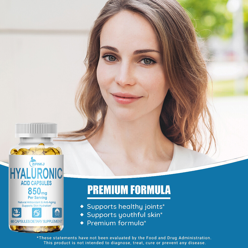 Hyaluronic Acid with MSM | 850 mg | 360 Capsules | Non-GMO | Joint Support