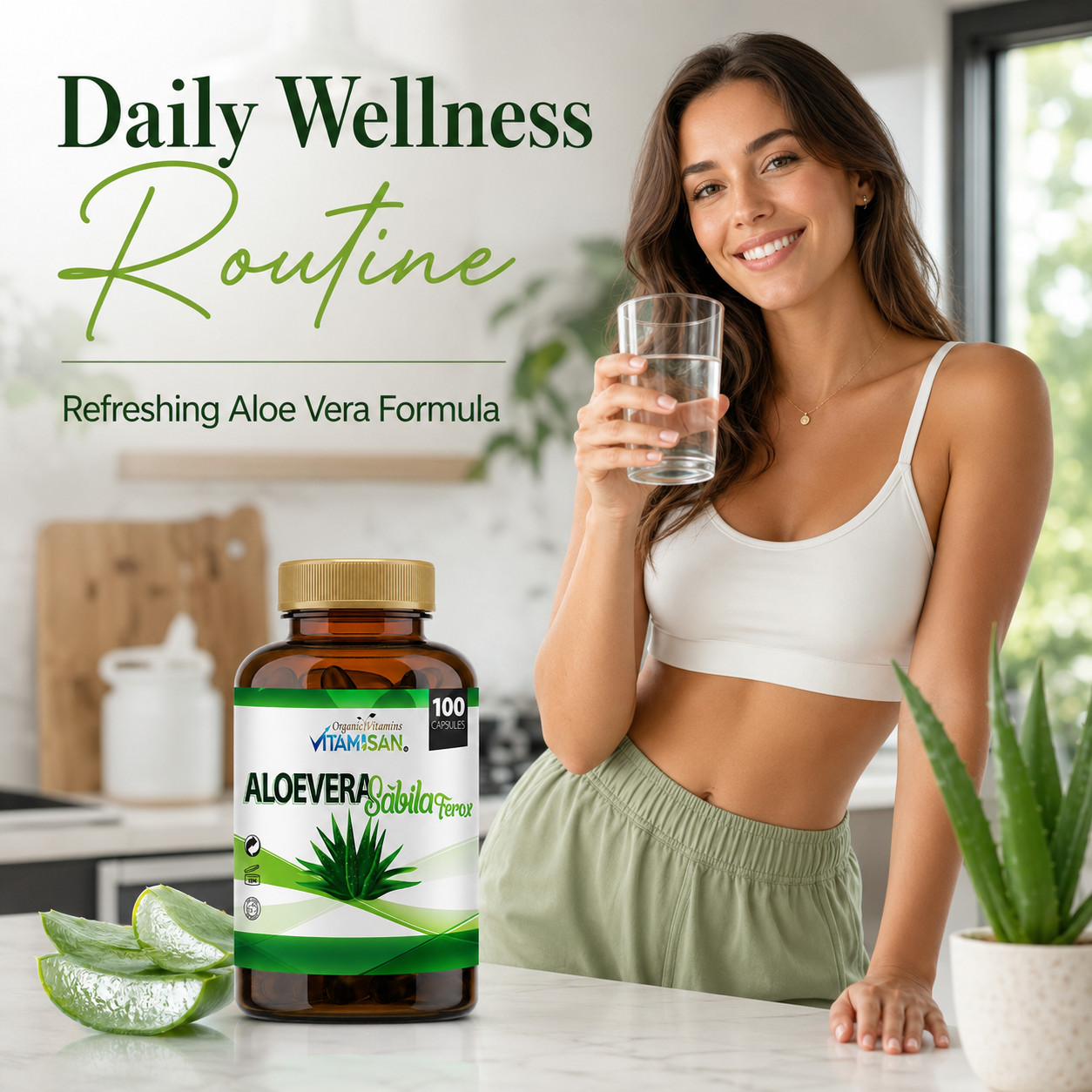 US Aloe vera naturals colon clean la gastritis bloating, aloe sabila caps digest