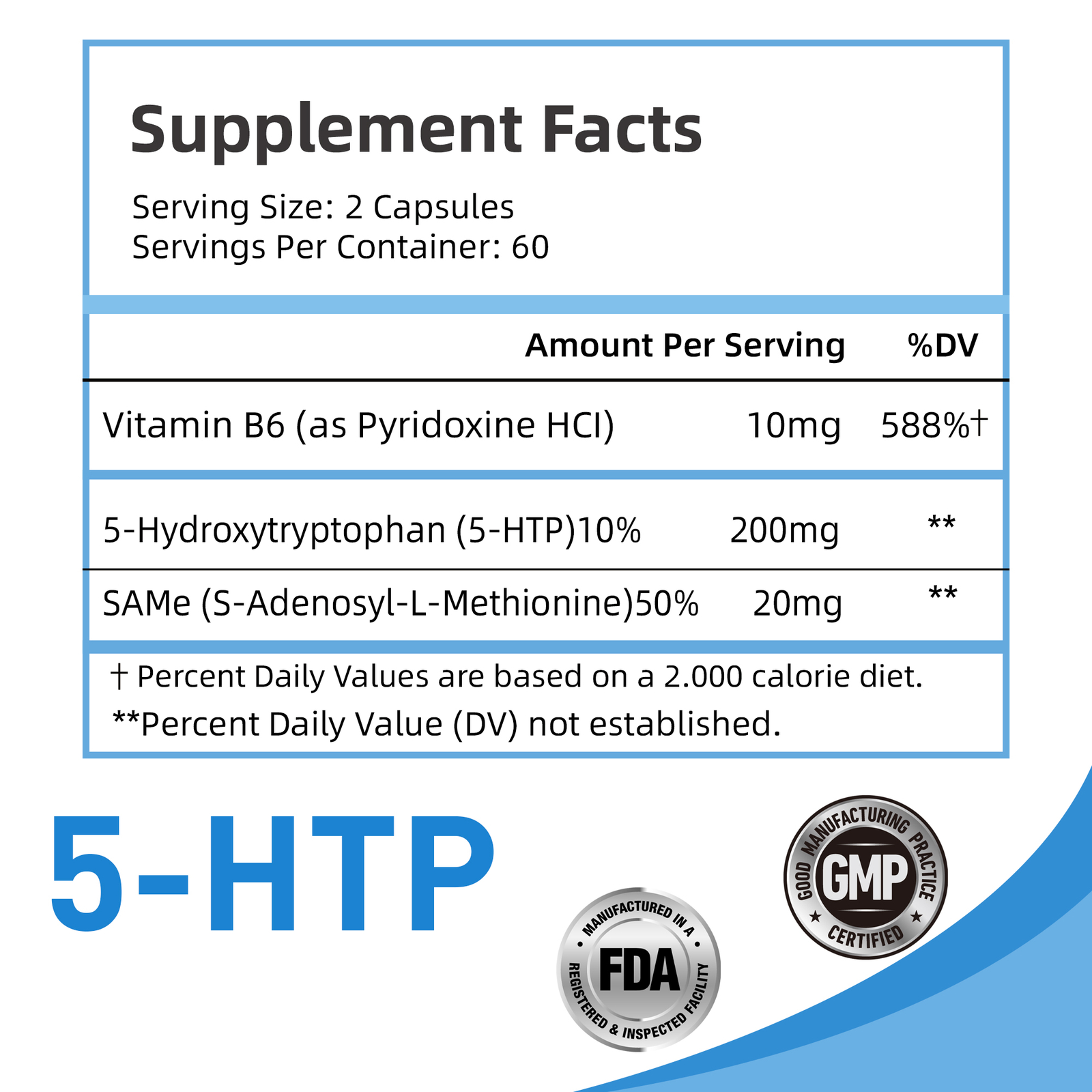 5-HTP Plus Capsules 200mg – Sleep Aid,Mood,Relaxation,Serotonin & Sleep Support