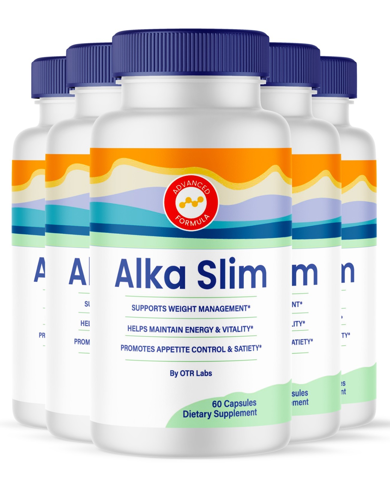 Alka Slim Supplement, Alkaslim Capsules for Daily Health & Wellness 300CT 5 Pack