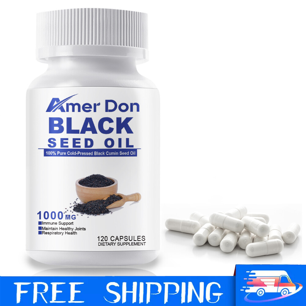 Original Black Seed Oil Hard Capsules 100% Virgin Cold Pressed 1000mg 120 Pills