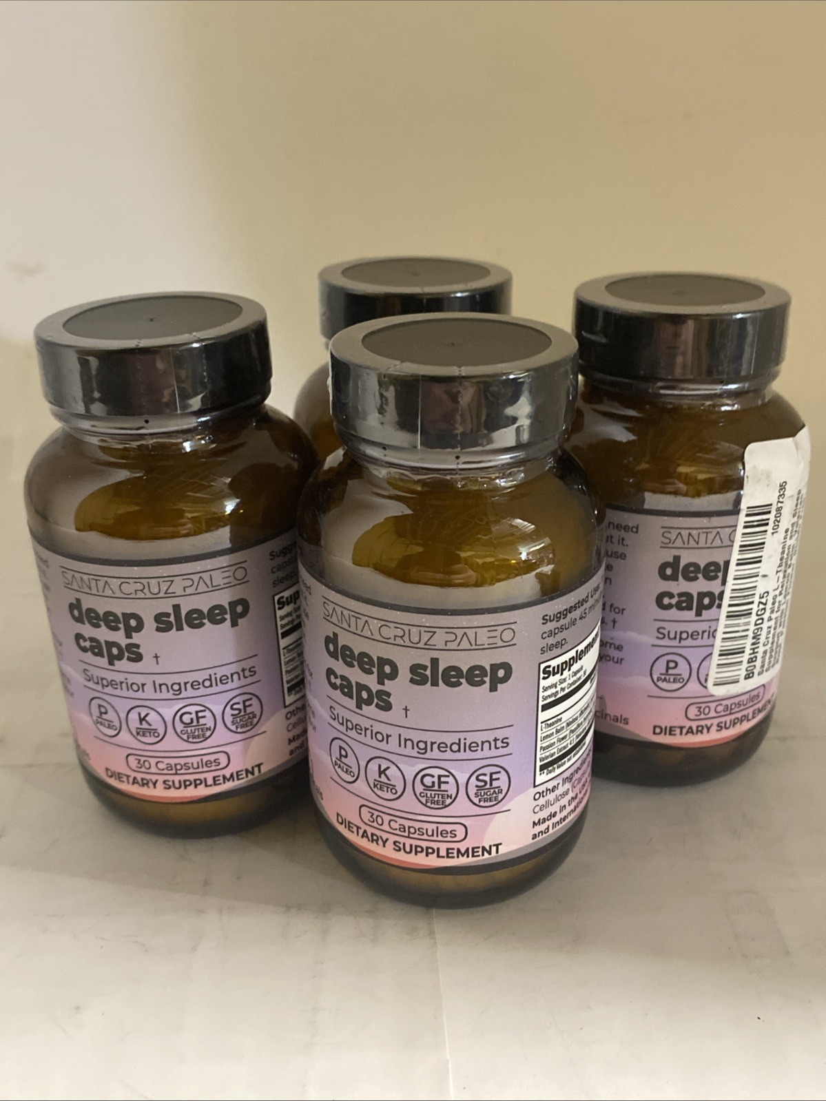 4x Santa Cruz Paleo Deep Sleep Caps 30ct (120 Total) 10/26